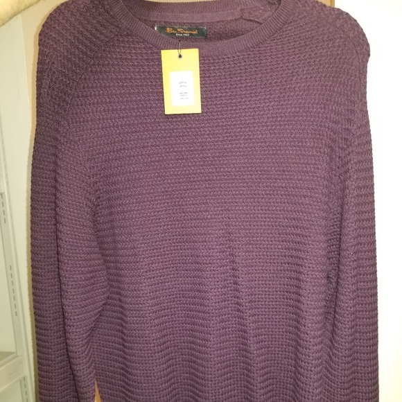 Ben Sherman textured burgundy sweater size large - Picture 1 of 3